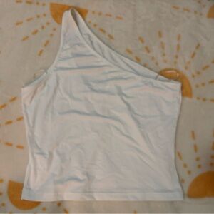 White One-Shoulder Women's Top